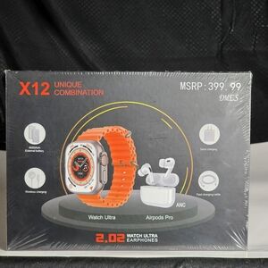 X12 Smartwatch and Earphones Set
